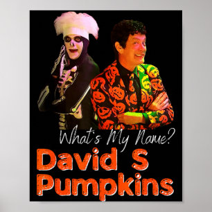 David S Pumpkins Skelet Grappige Sketch Heren Kled Poster