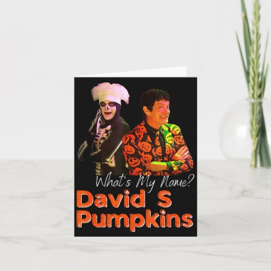 David S Pumpkins Skeleton Funny Skit Men Clothing  Kaart (Voorkant)