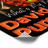 David S Pumpkins Skeleton Funny Skit Men Clothing Poster (Hoek)