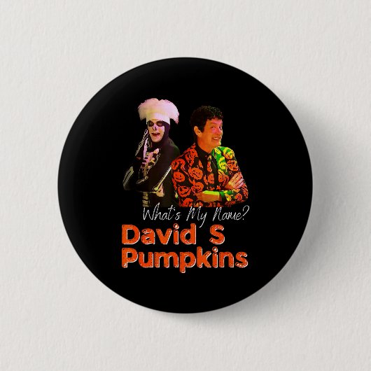 David S Pumpkins Skeleton Funny Skit Men Clothing Ronde Button 5,7 Cm (Voorkant)