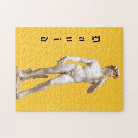 David Sculpture van Michelangelo Gepersonaliseerd Legpuzzel (Horizontaal)