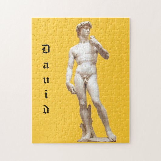 David Sculpture van Michelangelo Gepersonaliseerd Legpuzzel (Verticaal)