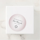 David Simple  Blush Pink Bat Mitswa Bedankjes Labels (In situ)