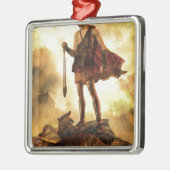 David slays Goliath Metalen Ornament (Links)