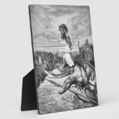 David Slays Goliath uit Gustave Dore 1886 Fotoplaat (Zijkant)