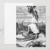 David Slays Goliath uit Gustave Dore 1886 Kaart (Voorkant / Achterkant)