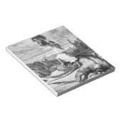 David Slays Goliath uit Gustave Dore 1886 Notitieblok (Schuin)