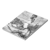 David Slays Goliath uit Gustave Dore 1886 Notitieblok (Linkerzijde)