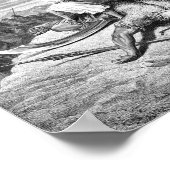 David Slays Goliath uit Gustave Dore 1886 Poster (Hoek)