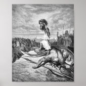 David Slays Goliath uit Gustave Dore 1886 Poster (Voorkant)