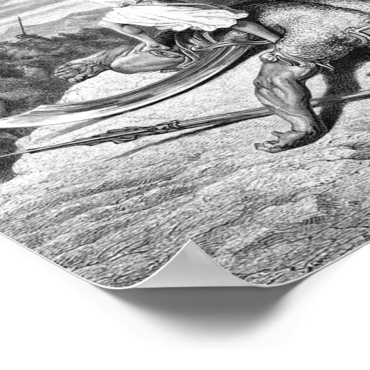 David Slays Goliath uit Gustave Dore 1886 Poster (Hoek)