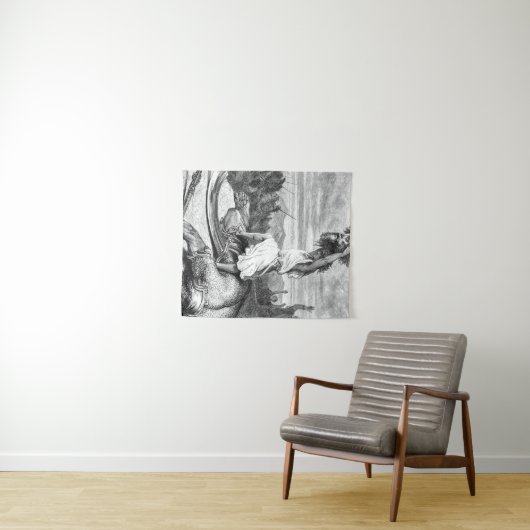 David Slays Goliath uit Gustave Dore 1886 Wandkleed (In Situ (horizontaal))