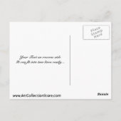 David speelde de Harp voor Saul. Briefkaart (Achterkant)