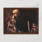 David speelde de Harp voor Saul. Briefkaart (Voorkant)