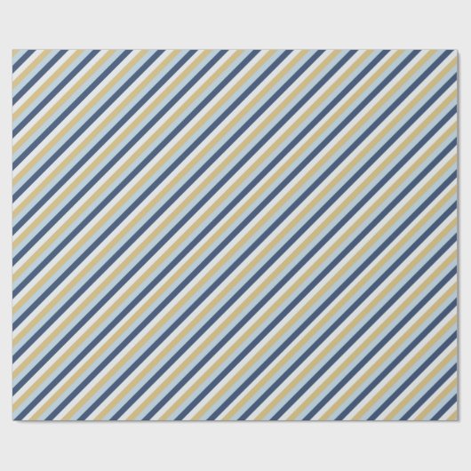 David Star | Cute Hanukkah Striped Pattern Cadeaupapier (Vlak)