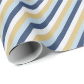 David Star | Cute Hanukkah Striped Pattern Cadeaupapier (Rol Hoek)