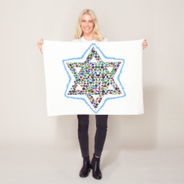 David Star is gemaakt met Gemstenen Fleece Deken