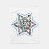 David Star is gemaakt met Gemstenen Fleece Deken (Voorkant)