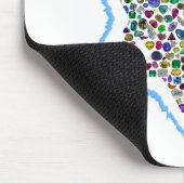 David Star is gemaakt met Gemstenen Muismat (Hoek)