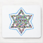 David Star is gemaakt met Gemstenen Muismat (Voorkant)