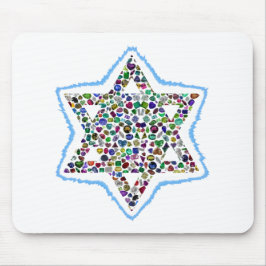 David Star is gemaakt met Gemstenen Muismat