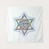 David Star is gemaakt met Gemstenen Wandkleed (Voorkant)