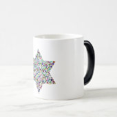 David Star is gemaakt met stenen in alle kleuren Magische Mok (Voorkant rechts)