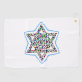 David Star made with Gemstones Golfhanddoek (Horizontaal)