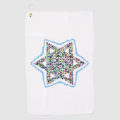 David Star made with Gemstones Golfhanddoek (Voorkant)