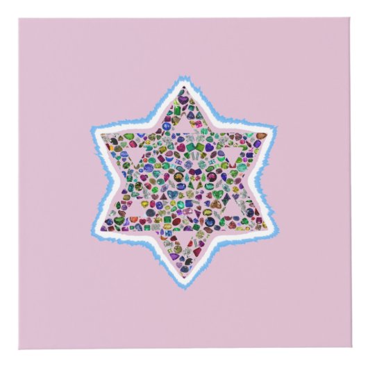 David Star made with Gemstones Kubus (Rechts)