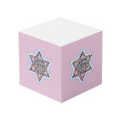 David Star made with Gemstones Kubus (Achter hoekig)