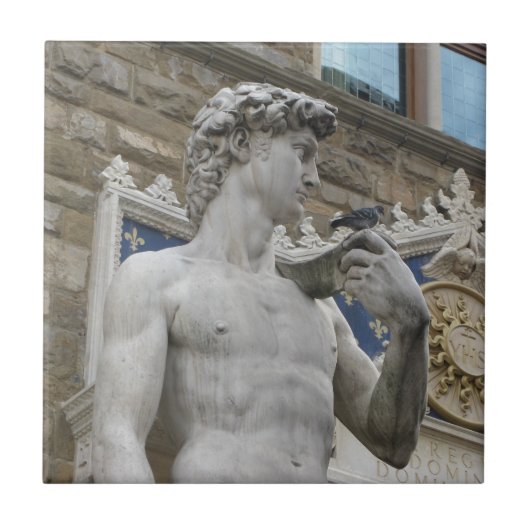 David Statue Michelangelo in Italië Tegeltje (Voorkant)
