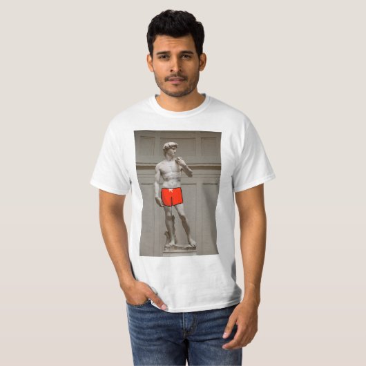 David Statue T-shirt (Voorkant volledig)