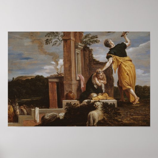 David Teniers the Younger - Abraham's offe of Poster (Voorkant)