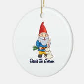 David The Gnome Keramisch Ornament (Links)