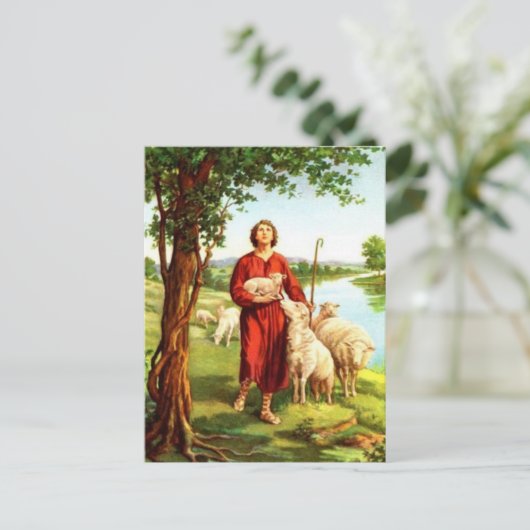 David The Shepherd Briefkaart (Staand voorkant)