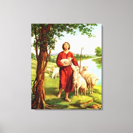 David The Shepherd Canvas Afdruk (Voorkant)