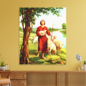 David The Shepherd Canvas Afdruk (Insitu (Woonkamer))