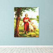 David The Shepherd Canvas Afdruk (Insitu (Houten vloer))