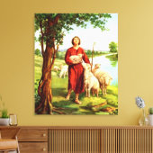 David The Shepherd Canvas Afdruk (Insitu (Woonkamer))