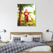 David The Shepherd Canvas Afdruk (Insitu (Slaapkamer))