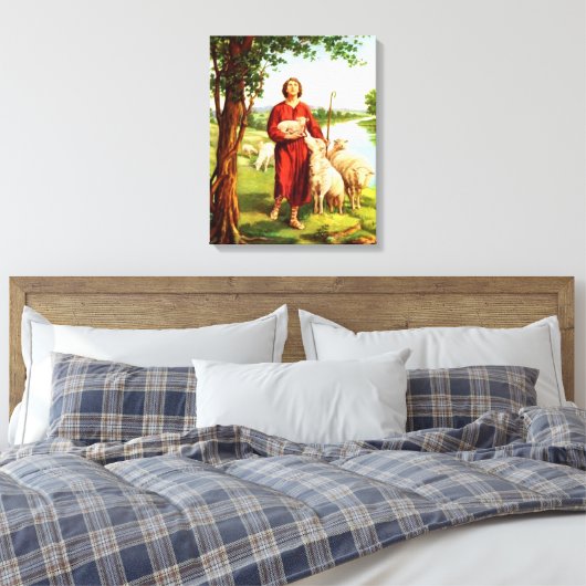 David The Shepherd Canvas Afdruk (Insitu (Slaapkamer))