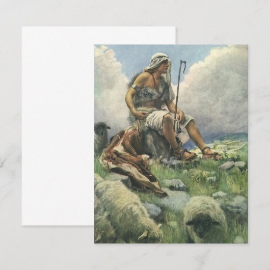 David the Shepherd door Copping,  religie (Voorkant / Achterkant)