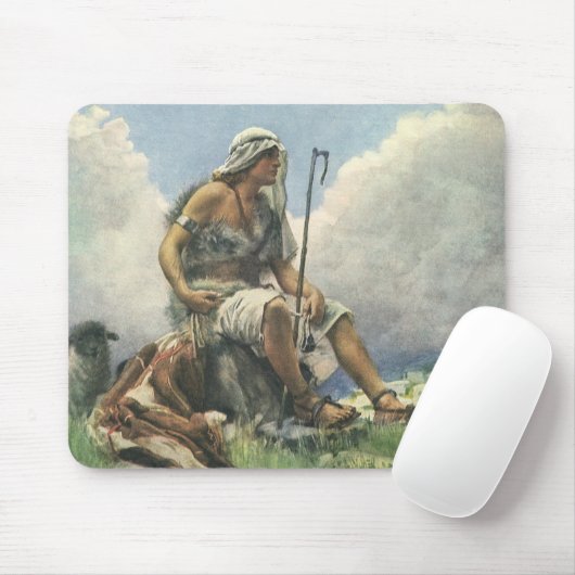 David the Shepherd door Copping,  religie Muismat (Met muis)