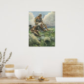 David the Shepherd door Copping, religie Poster (Keuken)