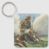 David the Shepherd door Copping,  religie Sleutelhanger (Voorkant)
