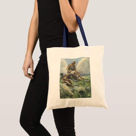 David the Shepherd door Copping, religie Tote Bag (Voorkant (product))