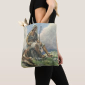 David the Shepherd door Copping, religie Tote Bag (Dichtbij)