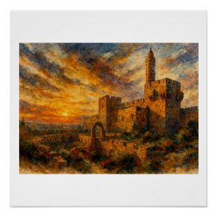 David Toren bij zonsondergang, Perfect Poster