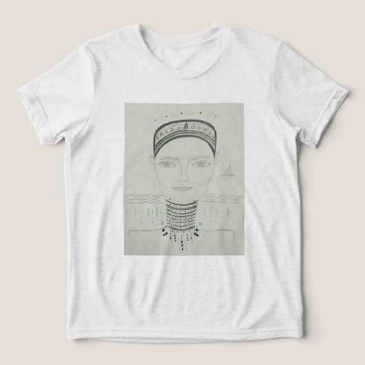 David Tri-Blend Shirt (Design voorkant)